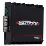 Ficha técnica e caractérísticas do produto Módulo Amplificador Digital Soundigital Sd400.2d Evo Ii Black - 522 Watts Rms - 1 Ohm