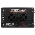 Ficha técnica e caractérísticas do produto Módulo Amplificador Sd800.4d Evo 4x200W Rms 4Ohms Soundigital