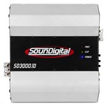 Ficha técnica e caractérísticas do produto Módulo Amplificador Soundigital Sd3000 Rms Digital - 1 Ohm