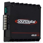 Ficha técnica e caractérísticas do produto Módulo Amplificador Soundigital SD400 2D4 EVO 400W Rms 2 Canais 4 Ohms
