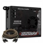 Ficha técnica e caractérísticas do produto Modulo Amplificador Soundigital SD250.1d 1 Ohm + Cabo Rca