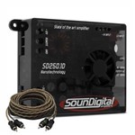 Ficha técnica e caractérísticas do produto Modulo Amplificador Soundigital SD250.1d 2 Ohms + Cabo Rca
