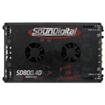 Ficha técnica e caractérísticas do produto Módulo Amplificador Soundigital SD800.4D 800W RMS 4 Canais 1 Ohms Evolution - Soundigital