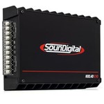 Ficha técnica e caractérísticas do produto Módulo Amplificador SounDigital SD800 EVO II Black 800Watts RMS 4 Canais 2 Ohms