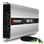 Módulo Amplificador Taramps Bass 12K 12000W Rms 1 Canal 1 Ohm Classe D + Cabo Rca 4mm 5m