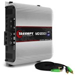 Módulo Amplificador Taramps Md 1200.1 1200W Rms 1 Canal 1 Ohm Rca Classe D + Cabo Rca 4mm 5m