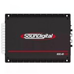 Ficha técnica e caractérísticas do produto Modulo Sd 800x 4 Amplificador 800w Rms 4 Canais Soundigital