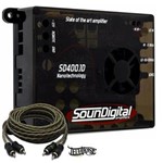 Ficha técnica e caractérísticas do produto Módulo Soundigital SD400.1D Digital 1 Canal 400w RMS 2 Ohms + 1 Cabo RCA Technoise