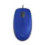 Ficha técnica e caractérísticas do produto Mouse com Fio Logitech M110 Azul