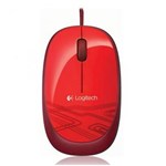 Ficha técnica e caractérísticas do produto Mouse com Fio M105, USB, Ambidestro, Vermelho, M-U0036 - Logitech
