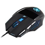 Ficha técnica e caractérísticas do produto Mouse Gamer BLACK HAWK OM-703 Preto/Azul - FORTREK