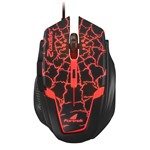 Ficha técnica e caractérísticas do produto Mouse Gamer USB Spider 2 Preto/Vermelho OM-705 - Fortrek