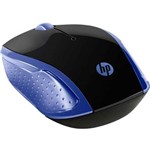 Ficha técnica e caractérísticas do produto Mouse HP Souris Sans FIl 200 Preto/Azul 1000Dpi, 2HU85AA#ABL