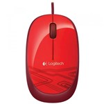 Ficha técnica e caractérísticas do produto Mouse Logitech M105 Usb Vermelho