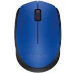Ficha técnica e caractérísticas do produto Mouse Logitech Sem Fio M170 Azul - 910-004638