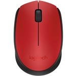 Ficha técnica e caractérísticas do produto Mouse Logitech Sem Fio M170 Vermelho - 910-004639