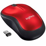 Ficha técnica e caractérísticas do produto Mouse Logitech Sem Fio M185 Vermelho