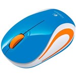 Ficha técnica e caractérísticas do produto Mouse Logitech Sem Fio M187 - Azul
