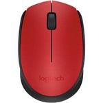 Ficha técnica e caractérísticas do produto Mouse Logitech Wireless M170 Vermelho 910004941 25567