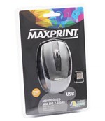 Ficha técnica e caractérísticas do produto Mouse Maxprint Óptico Sem Fio USB