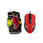 Ficha técnica e caractérísticas do produto Mouse Óptico Gamer 2400 Dpi com 6 Botões Kp-V20 Vermelho