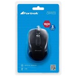 Ficha técnica e caractérísticas do produto Mouse Óptico USB OM-103 Preto - Fortrek