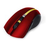 Ficha técnica e caractérísticas do produto Mouse Óptico Wireless 1600dpi M-W108RD Vermelho C3 Tech