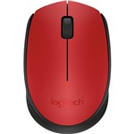 Mouse Sem Fio M170 Vermelho - Logitech