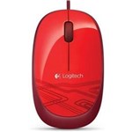 Ficha técnica e caractérísticas do produto Mouse - USB - Logitech M105 - Vermelho - 910-002959