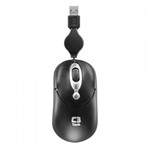 Ficha técnica e caractérísticas do produto Mouse USB Mini Cabo Retratil Óptico MS3208-2 Prata C3 Tech