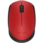 Ficha técnica e caractérísticas do produto Mouse Wireless M170 Vermelho - Logitech - 952888
