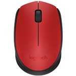 Ficha técnica e caractérísticas do produto Mouse Wireless Nano M170 Vermelho Logitech