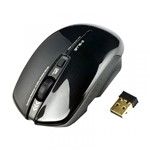 Ficha técnica e caractérísticas do produto Mouse Wireless USB 1800DPI Smarte II Preto - E-Blue