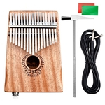 Ficha técnica e caractérísticas do produto Muspor 17 teclas EQ Kalimba Mbira Mahogany Thumb Piano Dedo Percussion Musical instrument accessories