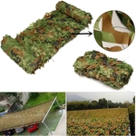 Ficha técnica e caractérísticas do produto 3mx1.5m Woodland Military Hide Exército Camuflagem Net Caça Capa Camo / + \\\\