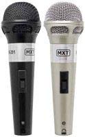 Ficha técnica e caractérísticas do produto MXT Microfone M-201 PAR PRETO/PRATA Plastico C/FIO 3MT 541024
