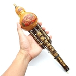 Ficha técnica e caractérísticas do produto Natural Bambu Cabaça Cucurbit Flauta C Tom Chinês Minoria Instrumento