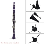 Ficha técnica e caractérísticas do produto New stand portátil ABS clarinete Folding se encaixa dentro de Bell