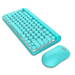 Ficha técnica e caractérísticas do produto Teclado sem fio HXSJ L100 Wireless Keyboard Set 2.4G Wireless Keyboard Punk Key Cap Conjunto de teclado para mouse ultra-fino