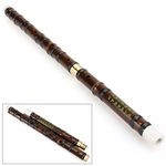 Ficha técnica e caractérísticas do produto Flauta de bambu Tradicional Musical chinês instrumento de sopros Handmade Dizi flauta de bambu Em D E F G Tone Key para iniciantes