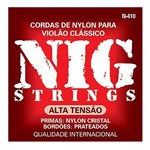 Ficha técnica e caractérísticas do produto Cordas para Violão Nylon Alta Tensão N-410 - Nig