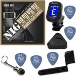Ficha técnica e caractérísticas do produto Nig Flatwound NGF813 (Lisas) Cordas de Guitarra 013 + Kit de Acessórios IZ2