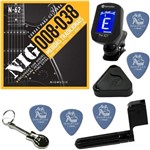 Ficha técnica e caractérísticas do produto Nig N62 Tradicional Class Nickel Wound Cordas de Guitarra 08 038 + Kit de Acessórios IZ2