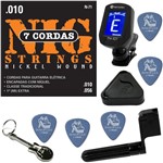 Ficha técnica e caractérísticas do produto Nig N71 Encordoamento para Guitarra 7 Cordas 010 054 + Kit de Acessórios IZ2