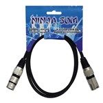 Ficha técnica e caractérísticas do produto Ninja - Som Cabo Balanceado XLR/XLR 1Mt - Ninja Som