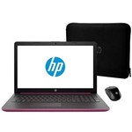Ficha técnica e caractérísticas do produto Notebook HP 15-db0084wm de 15.6" com 1.5GHz/4GB RAM/500GB HD - Vermelho