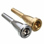 Ficha técnica e caractérísticas do produto Novo Bocal de trompete profissional banhado a prata com instrumento musical rico em tom para Bach 3C Tamanho