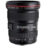 Ficha técnica e caractérísticas do produto Objetiva Canon EF 17-40mm F/4 L USM - Usada