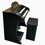 Órgão Eletrônico Digital Acordes AX 100 Série Gold Preto Alto Brilho
