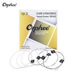 Ficha técnica e caractérísticas do produto Orphee QC5 Nylon Classical Guitar Strings 6pcs / Set (.028-.043) Nylon Core Cor Aço de Prata Ferida Tensão Normal